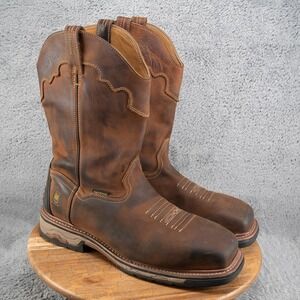 Dan Post Blayde Work Boots Mens 14 EW Steel Toe Waterproof Brown DP69482